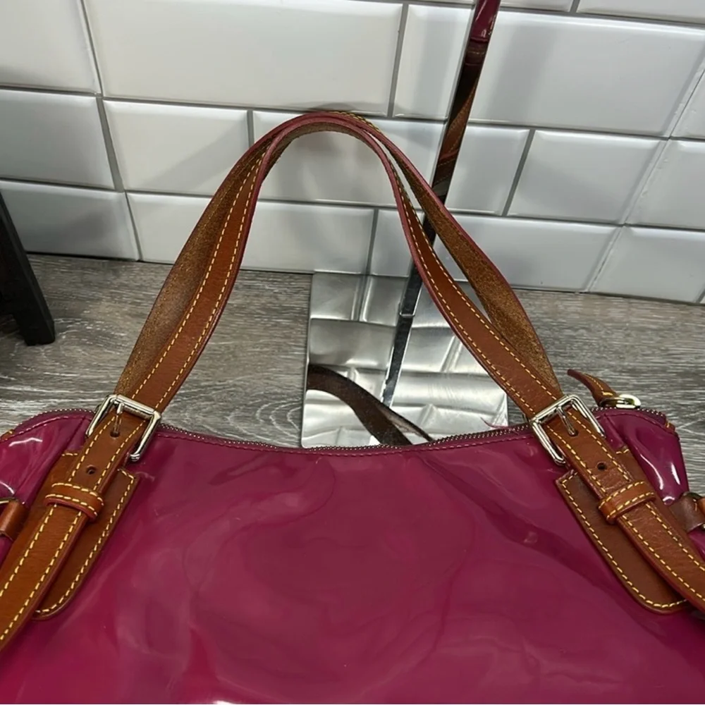 Dooney & Bourke Venus Nina Bag in Magenta! GUC! - Picture 9 of 12